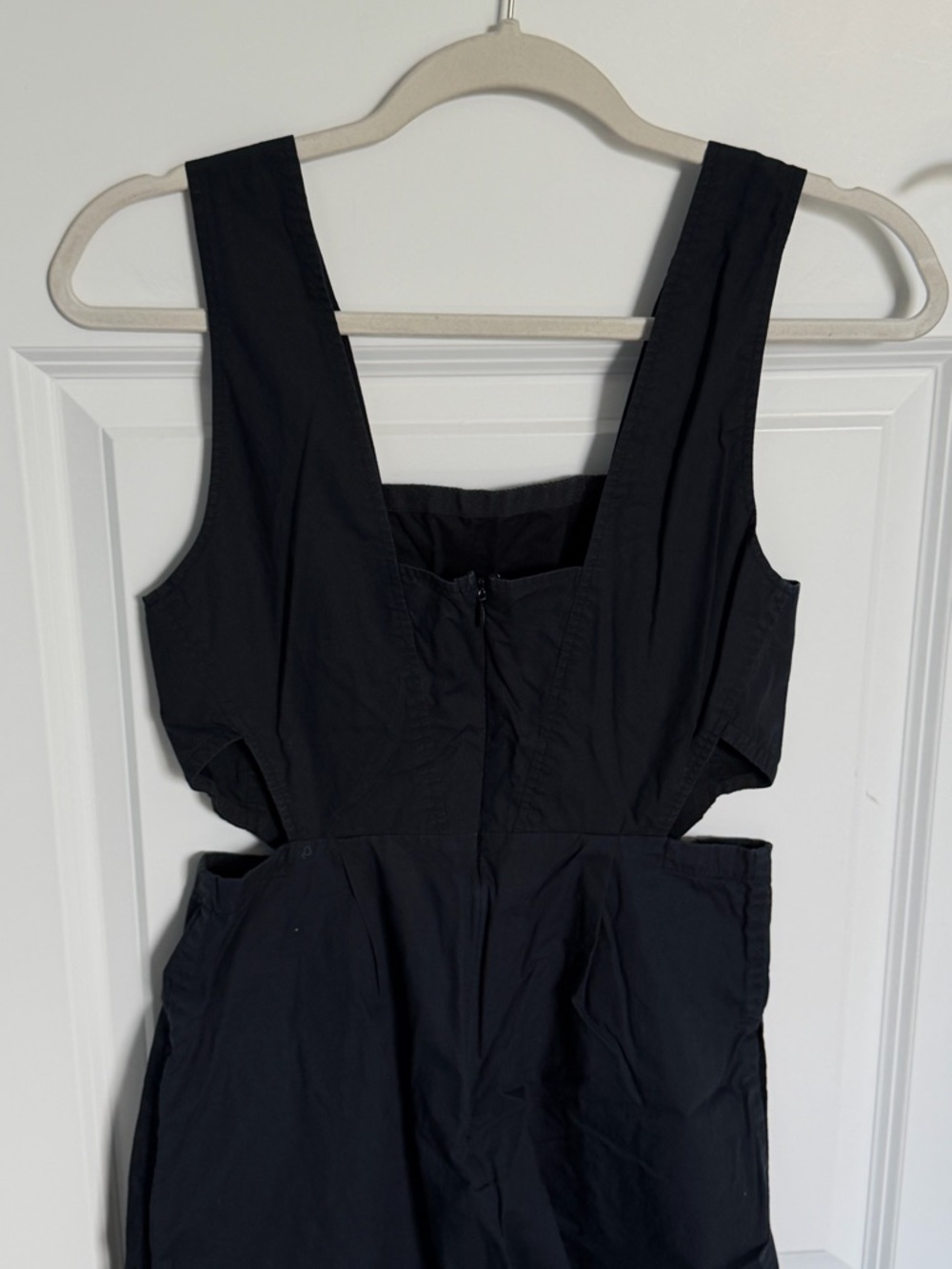 Madewell Black Midi Dress with Side Cutout - Picture 6 of 10
